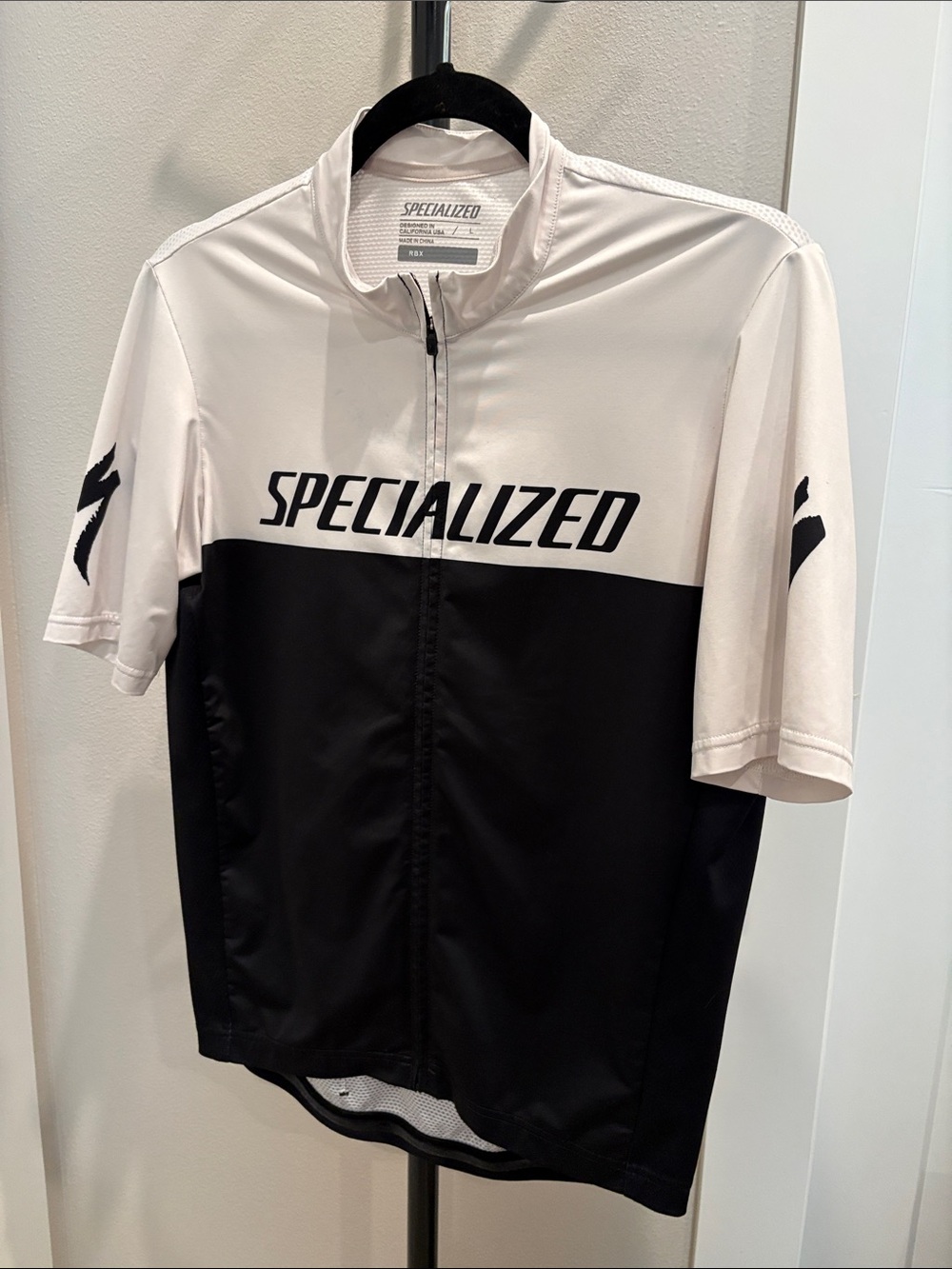 Specialized Men’s Short Sleeve Cycling Jersey — White and Black
